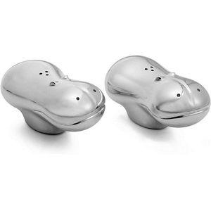 NWOT Savanna Hippo Salt & Pepper Shakers!